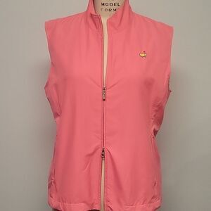 The Masters Magnolia Lane Collection Ladies Pink Vest Sz Large Augusta National